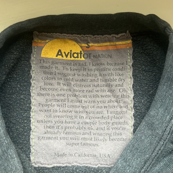 aviator nation crewneck! - Picture 2 of 3